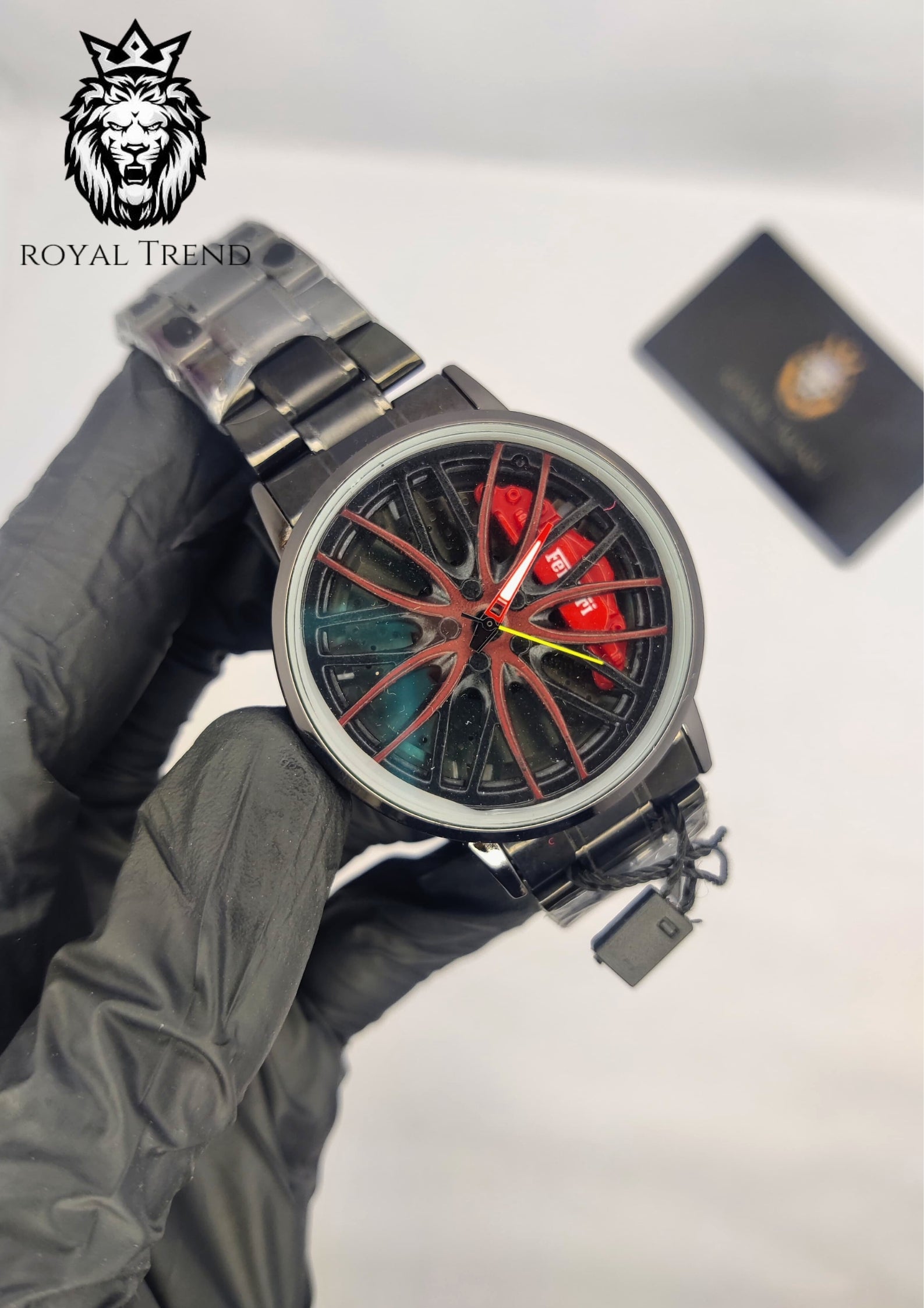 FERRARI WATCH ROTATING DIAL  DESIGNE   RT-502