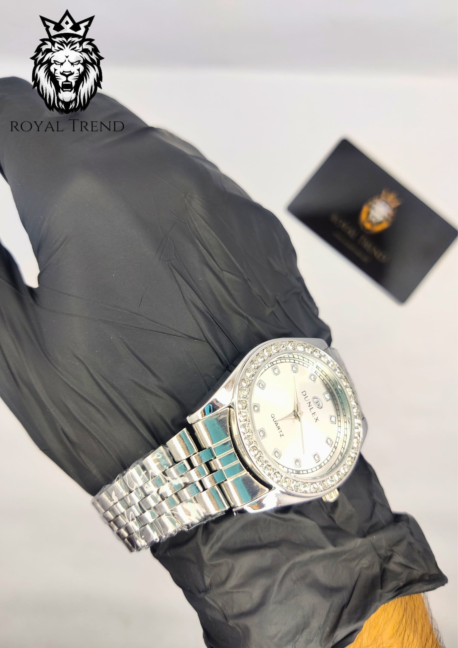 Dunlex Ston Silver Dial Watch   RT-507