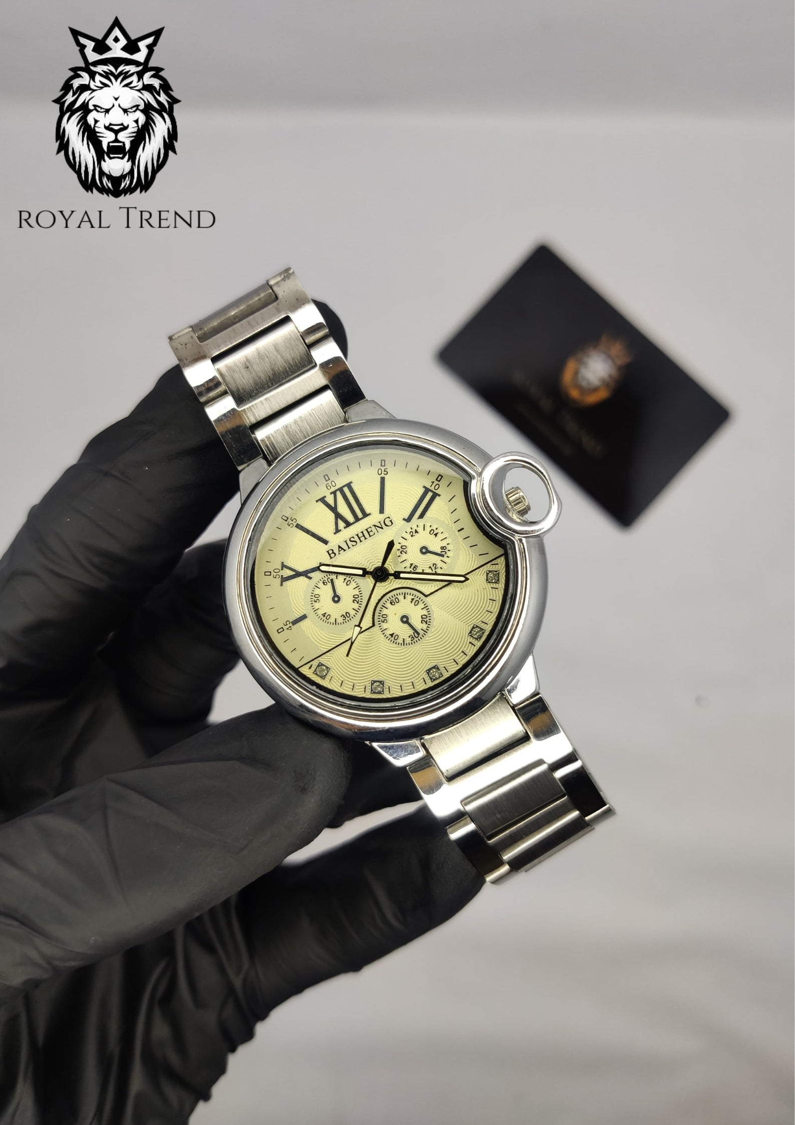 Baisheng Watch – Silver Dial     RT-512