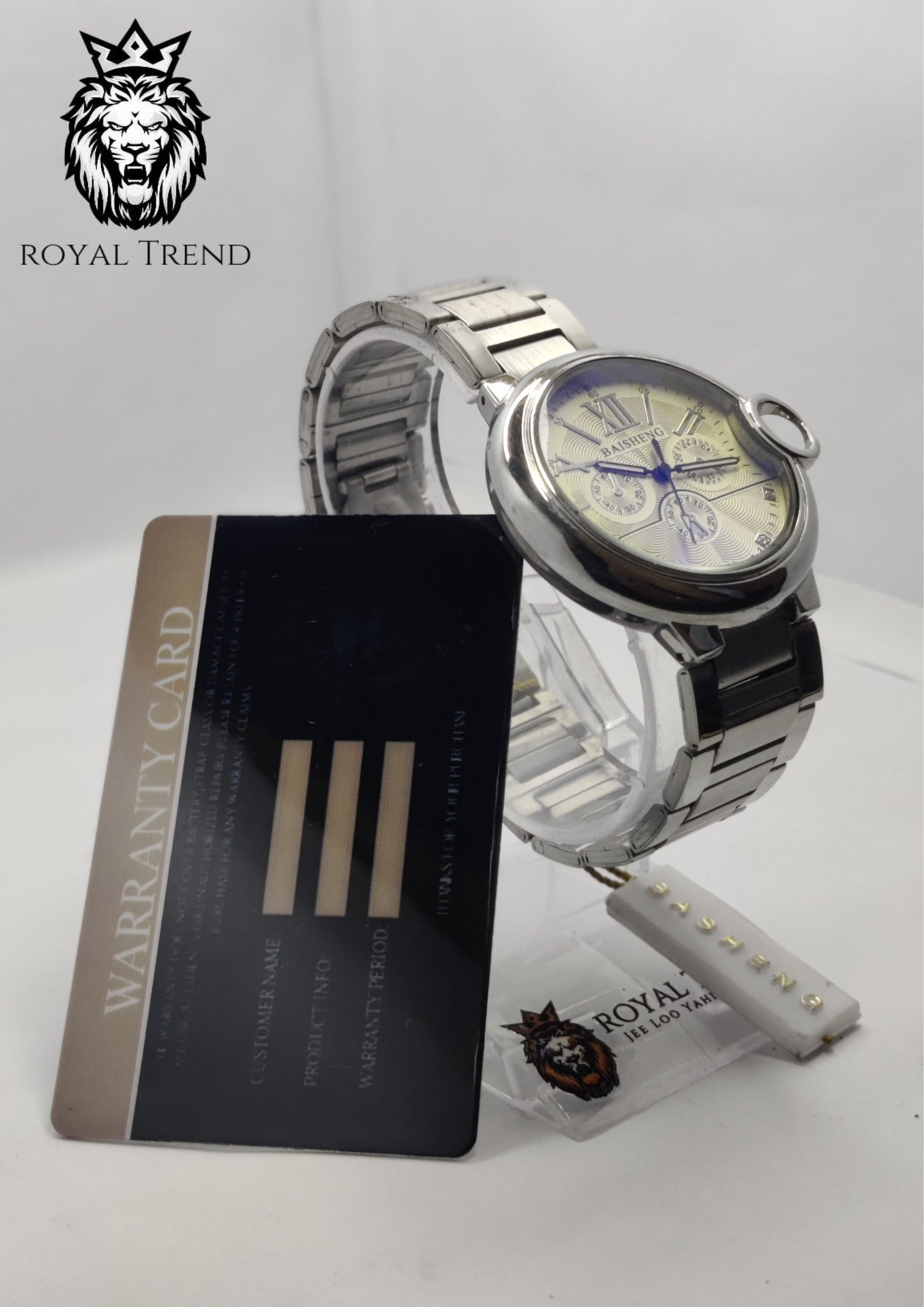Baisheng Watch – Silver Dial     RT-512