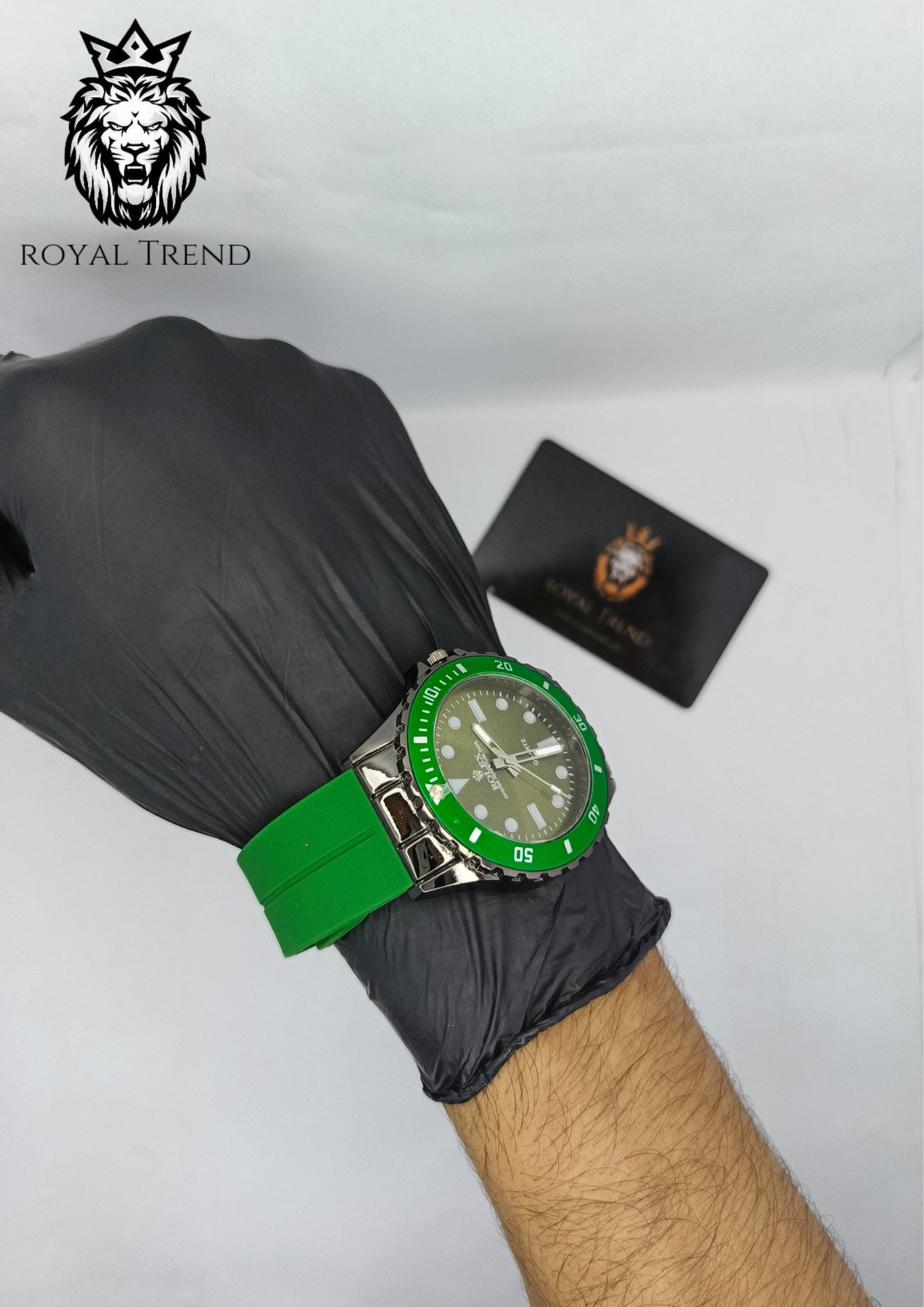 Rolex Men Watch with Silicone Strap     RT-522