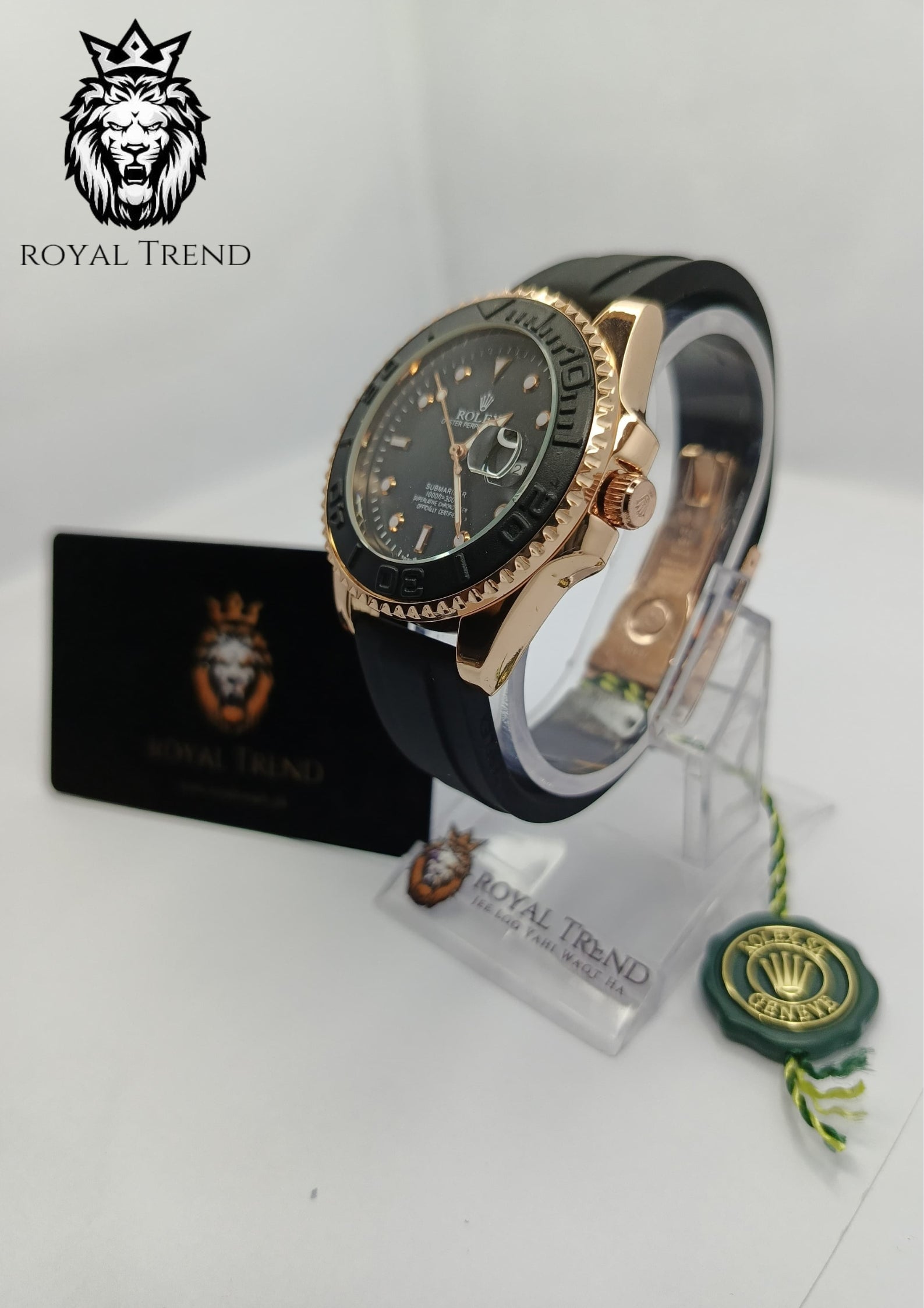 Rolex Men’s Watch – Silicon Strap, Master Lock    RT-523