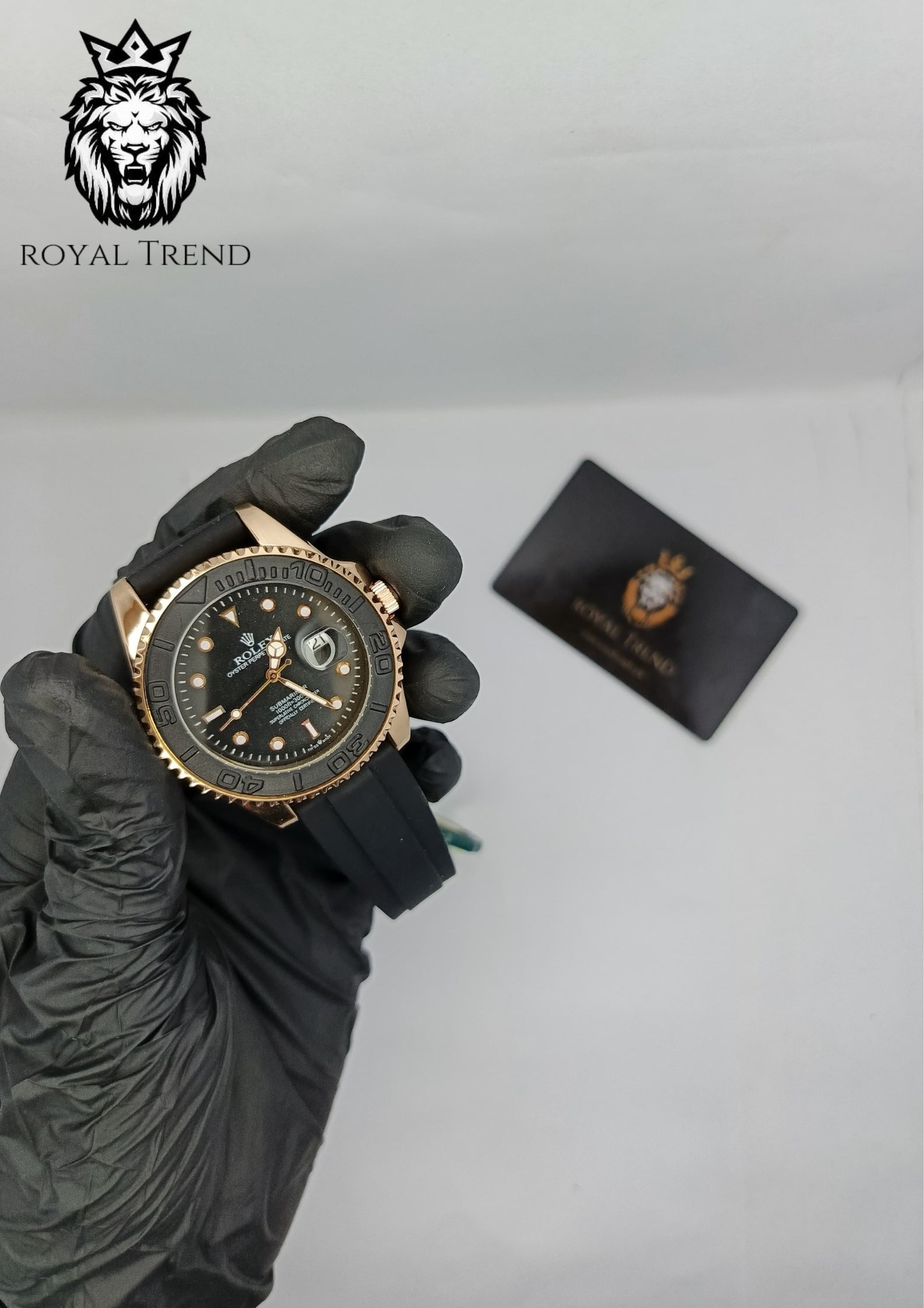 Rolex Men’s Watch – Silicon Strap, Master Lock    RT-523
