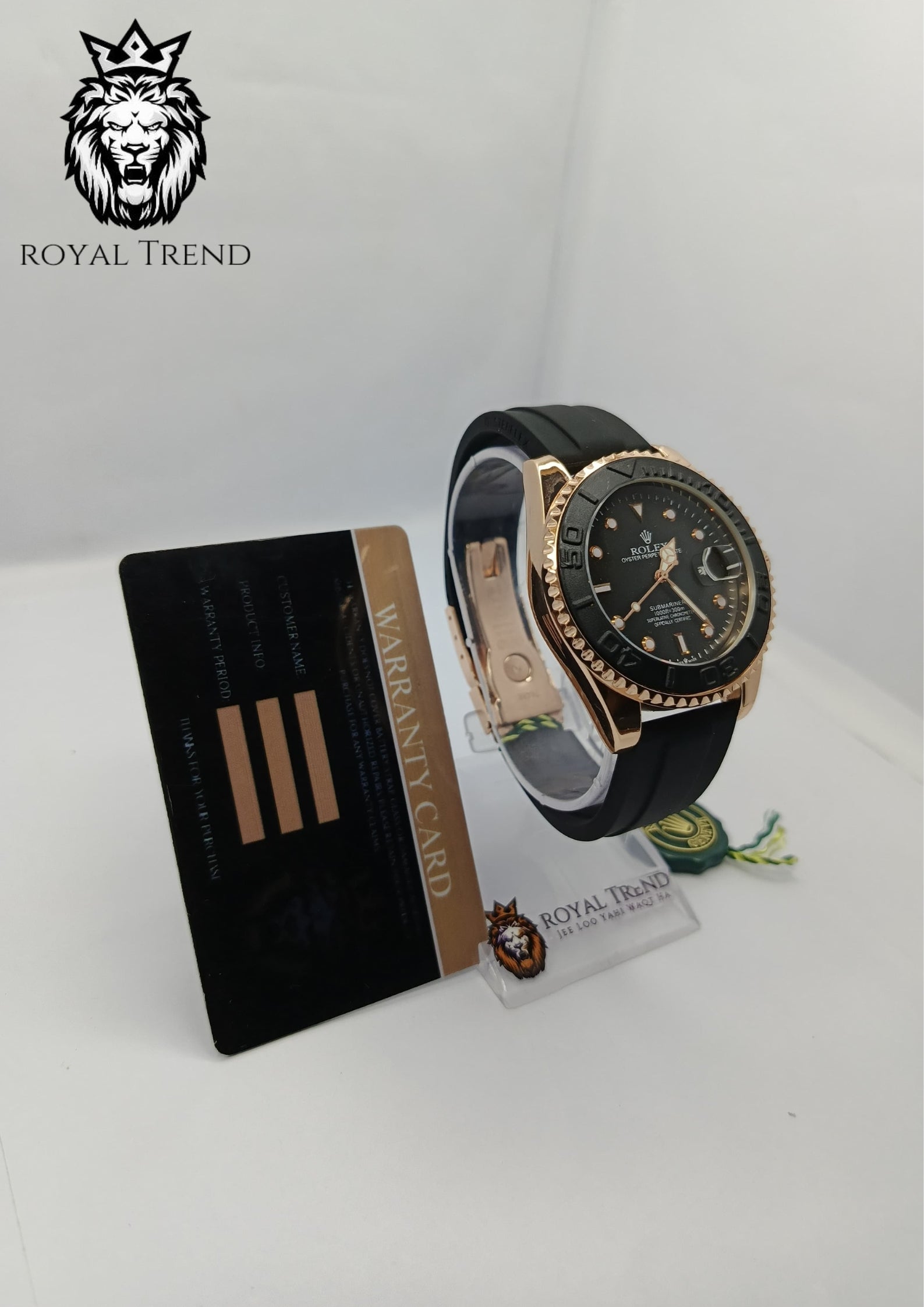 Rolex Men’s Watch – Silicon Strap, Master Lock    RT-523
